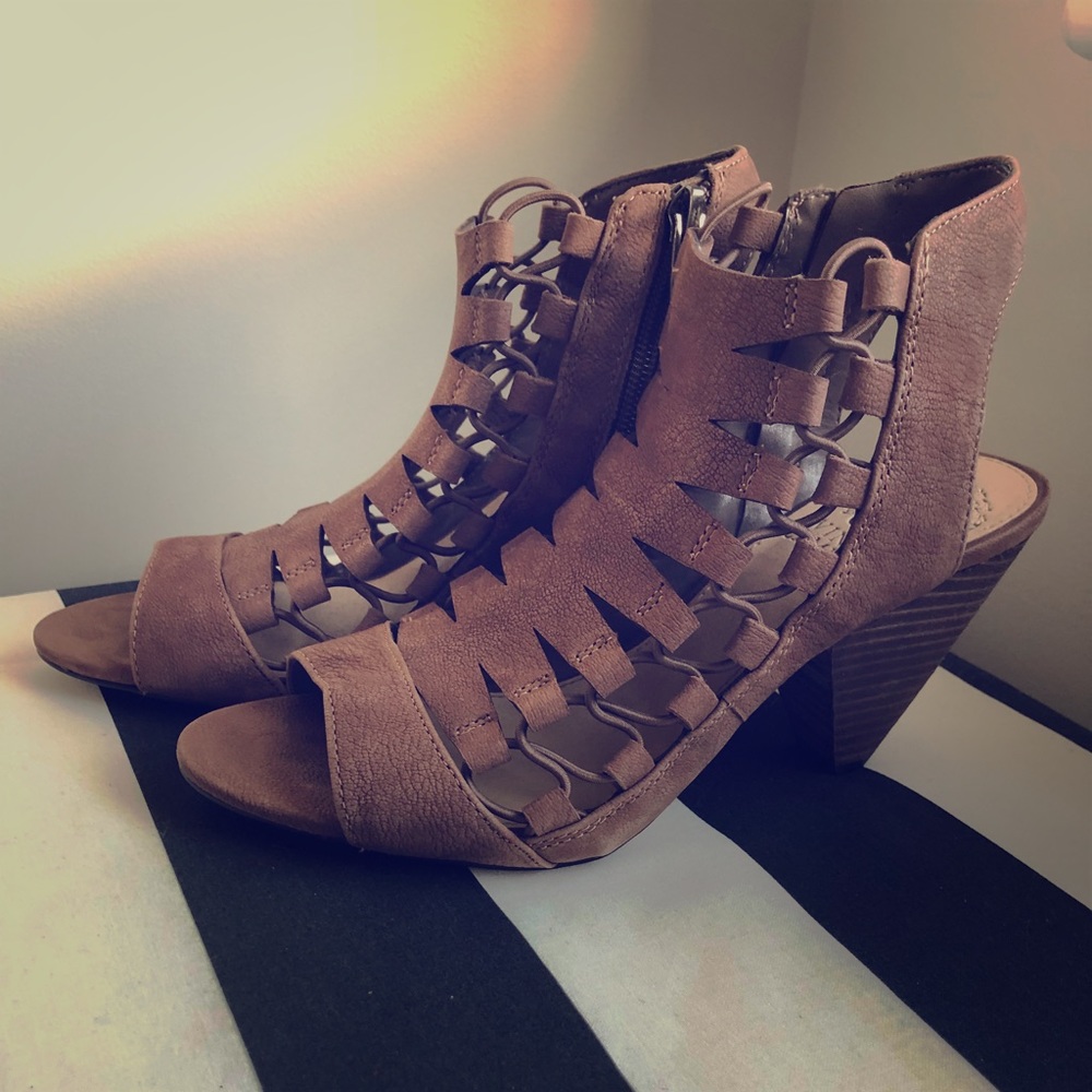 Open toe booties